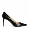 Christian Louboutin Kate Croc-Embossed Leather Pumps 85 BK01 Courts
