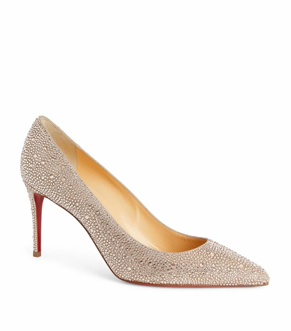 Christian Louboutin Kate Embellished Leather Strass Pumps 85 3053 Courts 1 Christian Louboutin Kate Embellished Leather Strass Pumps 85 3053 Courts