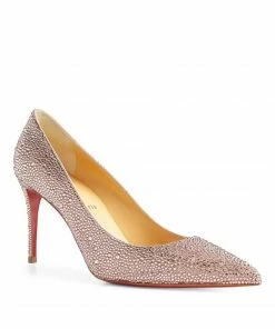 Christian Louboutin Kate Embellished Suede Pumps 85 P507 Courts
