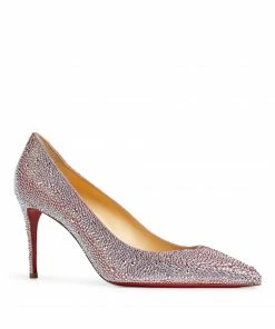 Christian Louboutin Kate Embellished Suede Pumps 85 M009 Courts