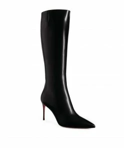 Christian Louboutin Kate Leather Boots 85 BK01 Knee High Boots -Christian Louboutin Online Shop christian louboutin kate leather boots 85 17378513 35875718 1000