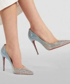 Christian Louboutin Kate Leather Strass Degradé Pumps 100 N164 Courts -Christian Louboutin Online Shop christian louboutin kate leather strass degrade pumps 100 16585498 32208794 1000