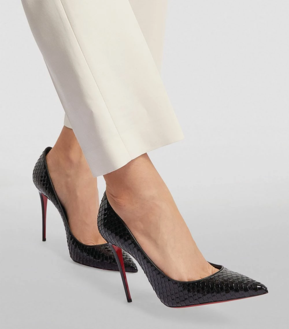 Christian Louboutin Kate Scale-Embossed Pumps 100 B439 Courts 2 Christian Louboutin Kate Scale-Embossed Pumps 100 B439 Courts - Image 2