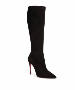 Christian Louboutin Kate Suede Boots 100 BK01 Ankle Boots -Christian Louboutin Online Shop christian louboutin kate suede boots 100 17378403 35875727 1000