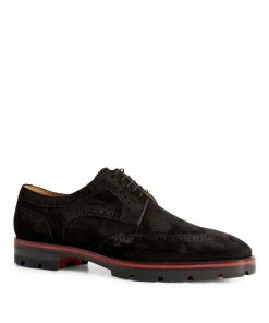Christian Louboutin Laurlaf Suede Brogues BK01 Smart Shoes