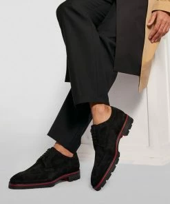 Christian Louboutin Laurlaf Suede Brogues BK01 Smart Shoes -Christian Louboutin Online Shop christian louboutin laurlaf suede brogues 16559777 32106717 1000