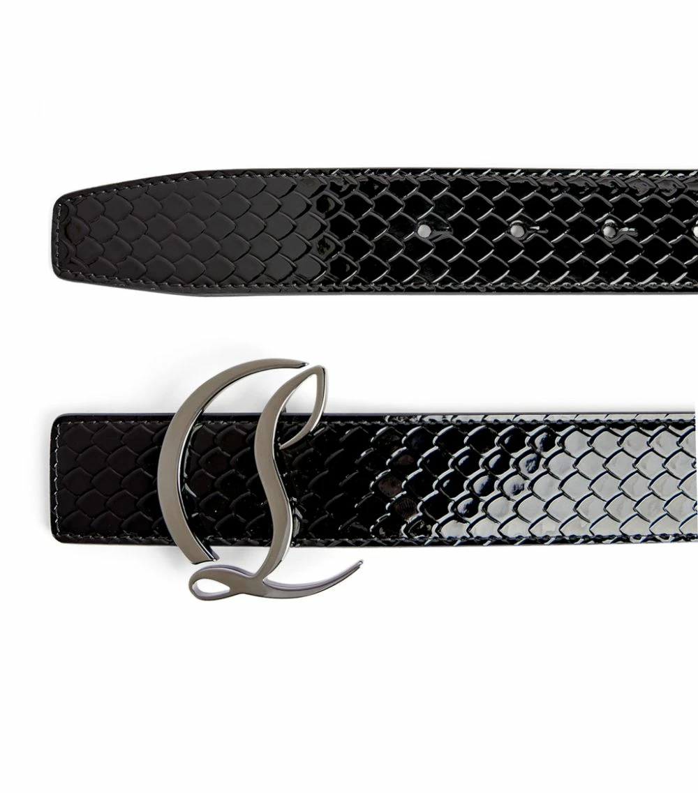 Christian Louboutin Leather Logo Belt B078 Belts 2 Christian Louboutin Leather Logo Belt B078 Belts - Image 2