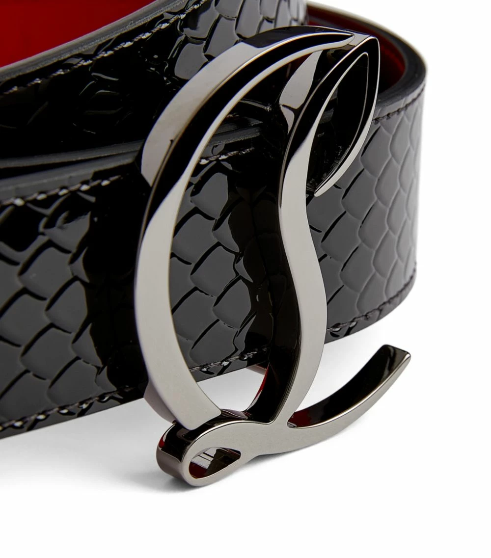 Christian Louboutin Leather Logo Belt B078 Belts 3 Christian Louboutin Leather Logo Belt B078 Belts - Image 3