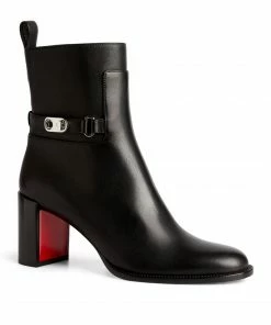 Christian Louboutin Lock Botta Leather Ankle Boots 70 BK5T -Christian Louboutin Online Shop christian louboutin lock botta leather ankle boots 70 17761987 37269407 1000