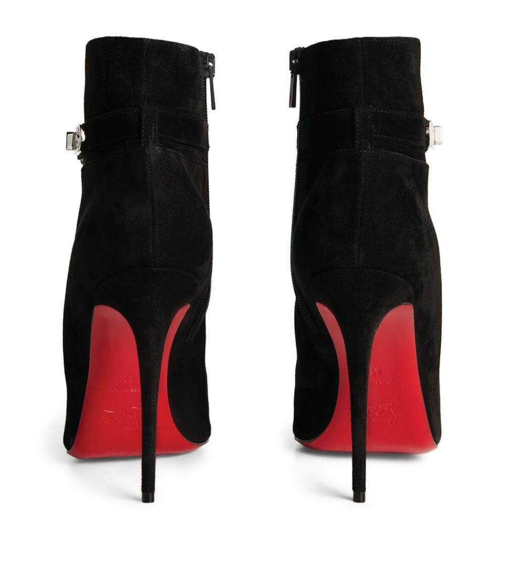 Christian Louboutin Lock So Kate Suede Ankle Boots 100 BK01 3 Christian Louboutin Lock So Kate Suede Ankle Boots 100 BK01 - Image 3