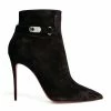 Christian Louboutin Lock So Kate Suede Ankle Boots 100 BK01