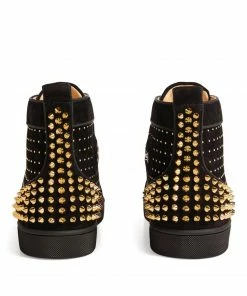 Christian Louboutin Lou Spikes 2 Plume Suede High-Top Sneakers H509 -Christian Louboutin Online Shop christian louboutin lou spikes 2 plume suede high top sneakers 16867294 33415144 1000