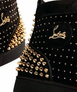Christian Louboutin Lou Spikes 2 Plume Suede High-Top Sneakers H509 -Christian Louboutin Online Shop christian louboutin lou spikes 2 plume suede high top sneakers 16867294 33415171 1000