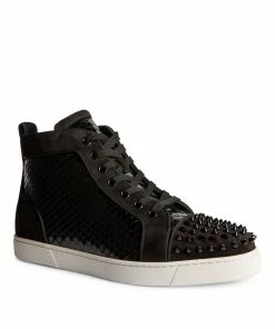 Christian Louboutin Lou Spikes High-Top Leather Sneakers CM53 High-Top Sneakers -Christian Louboutin Online Shop christian louboutin lou spikes high top leather sneakers 17763745 37248607 1000