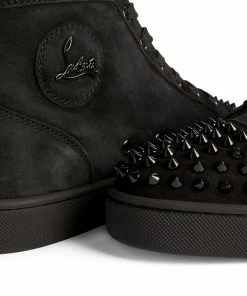 Christian Louboutin Lou Spikes Suede High-Top Sneakers B049 Slip-On Sneakers -Christian Louboutin Online Shop christian louboutin lou spikes suede high top sneakers 16600476 32307435 1000