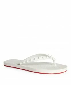 Christian Louboutin Loubi Flip Studded Flip Flops WH01