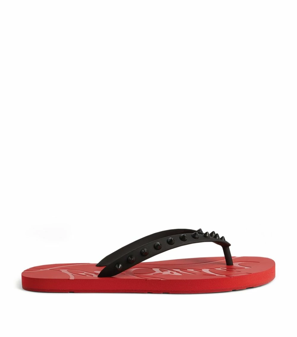Christian Louboutin Loubi Flip Studded Flip Flops H358 1 Christian Louboutin Loubi Flip Studded Flip Flops H358
