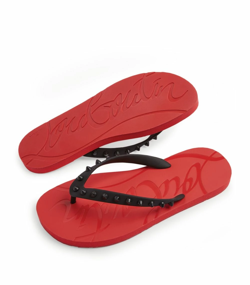 Christian Louboutin Loubi Flip Studded Flip Flops H358 7 Christian Louboutin Loubi Flip Studded Flip Flops H358 - Image 7