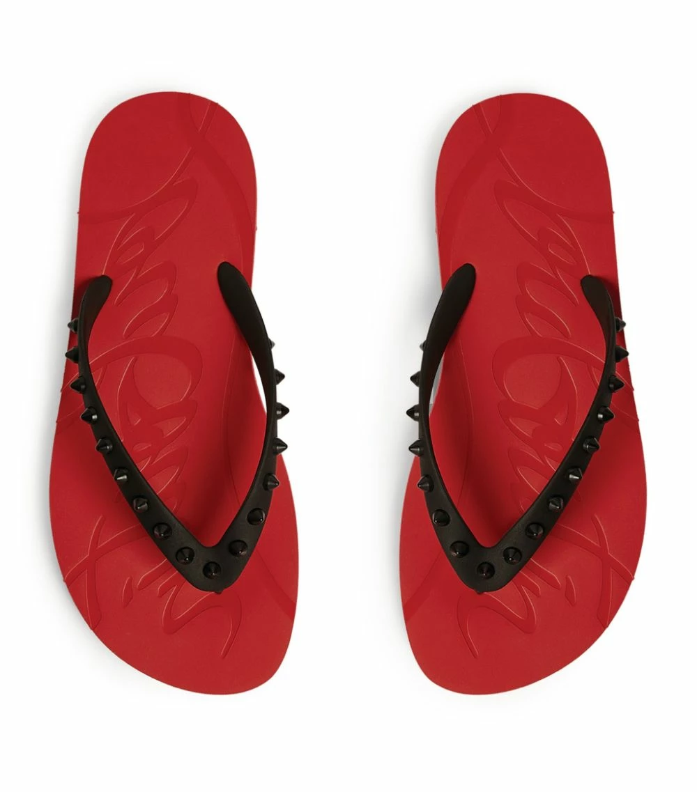 Christian Louboutin Loubi Flip Studded Flip Flops H358 2 Christian Louboutin Loubi Flip Studded Flip Flops H358 - Image 2