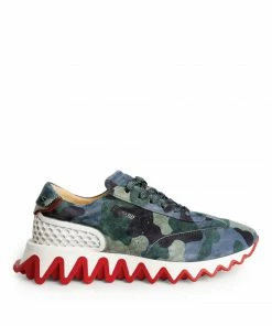 Christian Louboutin Loubishark Camo Sneakers M024 Low-Top Sneakers