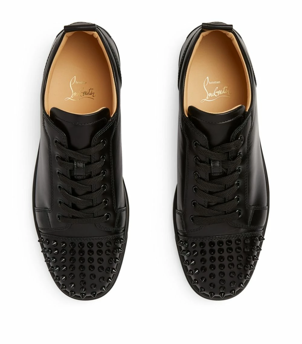 Christian Louboutin Louis Junior Spikes Leather Sneakers CM53 Slip-On Sneakers 2 Christian Louboutin Louis Junior Spikes Leather Sneakers CM53 Slip-On Sneakers - Image 2