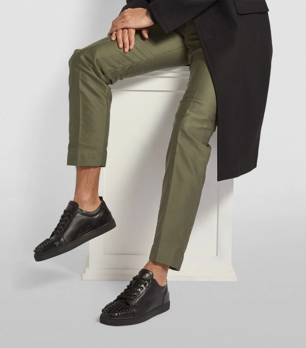 Christian Louboutin Louis Junior Spikes Leather Sneakers CM53 Slip-On Sneakers 6 Christian Louboutin Louis Junior Spikes Leather Sneakers CM53 Slip-On Sneakers - Image 6