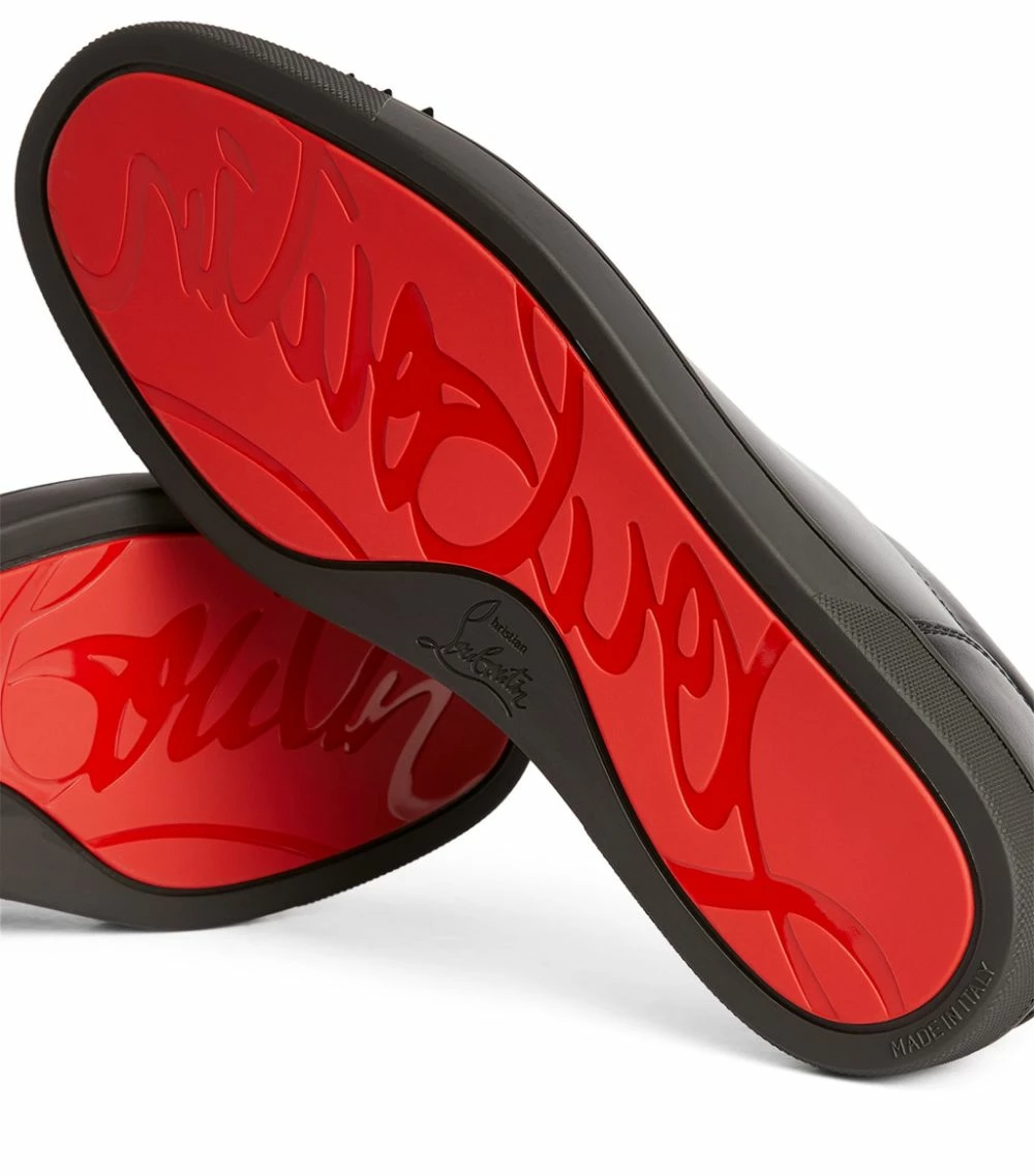 Christian Louboutin Louis Junior Spikes Leather Sneakers CM53 Slip-On Sneakers 7 Christian Louboutin Louis Junior Spikes Leather Sneakers CM53 Slip-On Sneakers - Image 7