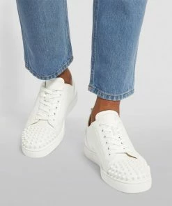 Christian Louboutin Louis Junior Spikes Leather Sneakers 3047 Slip-On Sneakers -Christian Louboutin Online Shop christian louboutin louis junior spikes leather sneakers 16594163 32309261 1000