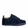 Christian Louboutin Louis Junior Spikes Orlato Suede Sneakers U829 Low-Top Sneakers