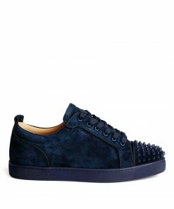 Christian Louboutin Louis Junior Spikes Orlato Suede Sneakers U829 Low-Top Sneakers