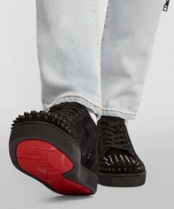 Christian Louboutin Louis Junior Spikes Suede Sneakers CM53 Slip-On Sneakers 11 Christian Louboutin Louis Junior Spikes Suede Sneakers CM53 Slip-On Sneakers -Christian Louboutin Online Shop christian louboutin louis junior spikes suede sneakers 16566507 32137801 1000