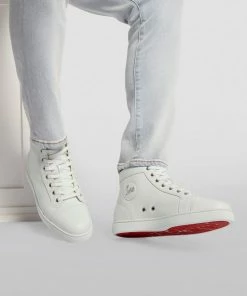 Christian Louboutin Louis Leather High-Top Sneakers WH01 -Christian Louboutin Online Shop christian louboutin louis leather high top sneakers 16592686 32308726 1000