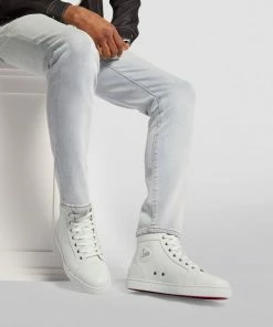 Christian Louboutin Louis Leather High-Top Sneakers WH01 -Christian Louboutin Online Shop christian louboutin louis leather high top sneakers 16592686 32308735 1000