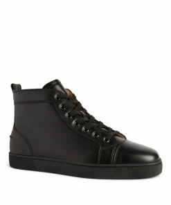 Christian Louboutin Louis Leather High-Top Sneakers CM53