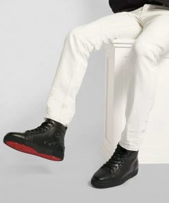 Christian Louboutin Louis Leather High-Top Sneakers CM53 -Christian Louboutin Online Shop christian louboutin louis leather high top sneakers 16594090 32308733 1000