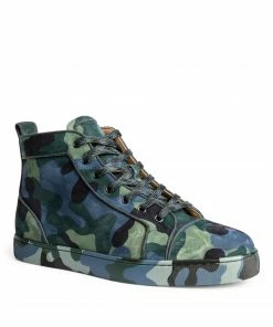 Christian Louboutin Louis Orlato Camo High-Top Sneakers M024 -Christian Louboutin Online Shop christian louboutin louis orlato camo high top sneakers 17496429 36713607 1000