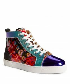 Christian Louboutin Louis Orlato Disco Leather Sneakers CMA3 High-Top Sneakers -Christian Louboutin Online Shop christian louboutin louis orlato disco leather sneakers 17495363 36991652 1000