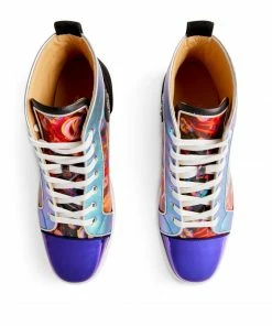 Christian Louboutin Louis Orlato Disco Leather Sneakers CMA3 High-Top Sneakers -Christian Louboutin Online Shop christian louboutin louis orlato disco leather sneakers 17495363 36992258 1000