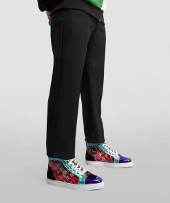 Christian Louboutin Louis Orlato Disco Leather Sneakers CMA3 High-Top Sneakers -Christian Louboutin Online Shop christian louboutin louis orlato disco leather sneakers 17495363 36992271 1000