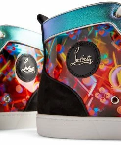 Christian Louboutin Louis Orlato Disco Leather Sneakers CMA3 High-Top Sneakers -Christian Louboutin Online Shop christian louboutin louis orlato disco leather sneakers 17495363 36993219 1000