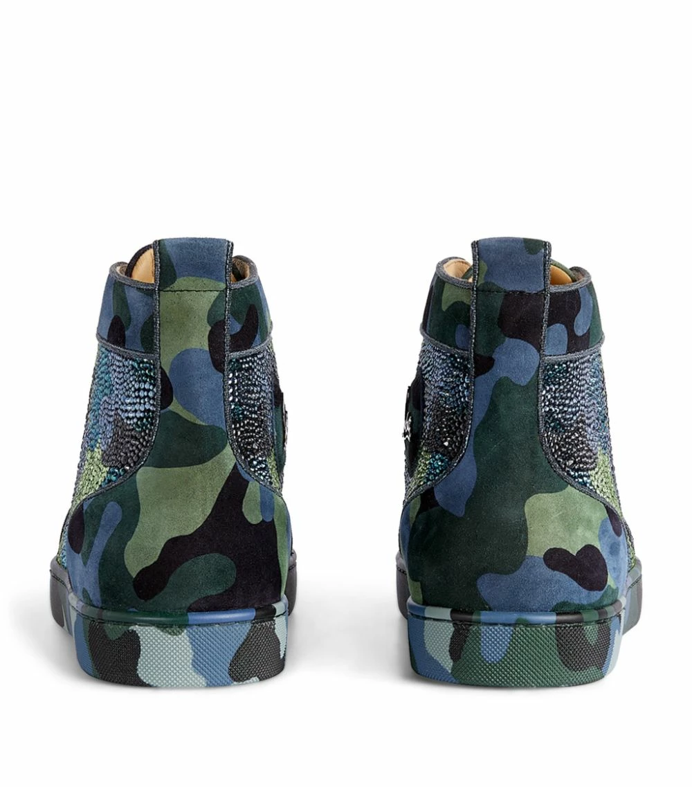 Christian Louboutin Louis Orlato Embellished Camouflage Sneakers J957 High-Top Sneakers 3 Christian Louboutin Louis Orlato Embellished Camouflage Sneakers J957 High-Top Sneakers - Image 3