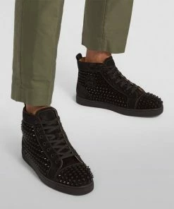 Christian Louboutin Louis Orlato Suede High-Top Sneakers B049 Low-Top Sneakers -Christian Louboutin Online Shop christian louboutin louis orlato suede high top sneakers 16625742 32335534 1000