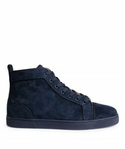 Christian Louboutin Louis Orlato Suede High-Top Sneakers BL4G