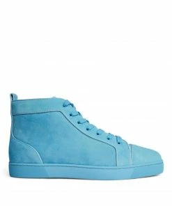 Christian Louboutin Louis Orlato Suede High-Top Sneakers U809
