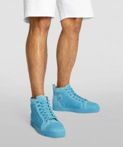 Christian Louboutin Louis Orlato Suede High-Top Sneakers U809 -Christian Louboutin Online Shop christian louboutin louis orlato suede high top sneakers 17496438 37485688 1000