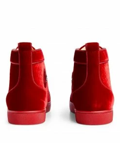 Christian Louboutin Louis Orlato Velvet High-Top Sneakers R251 -Christian Louboutin Online Shop christian louboutin louis orlato velvet high top sneakers 17765916 37498362 1000