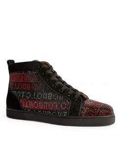 Christian Louboutin Louis T.S.Q Suede Sneakers M039 High-Top Sneakers