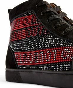 Christian Louboutin Louis T.S.Q Suede Sneakers M039 High-Top Sneakers -Christian Louboutin Online Shop christian louboutin louis t s q suede sneakers 16558851 32107122 1000