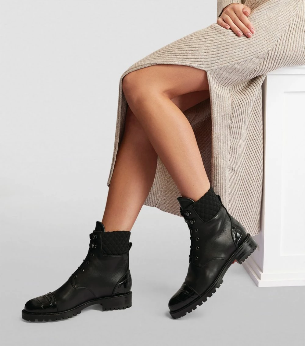 Christian Louboutin Mayr Leather Ankle Boots BK01 5 Christian Louboutin Mayr Leather Ankle Boots BK01 - Image 5