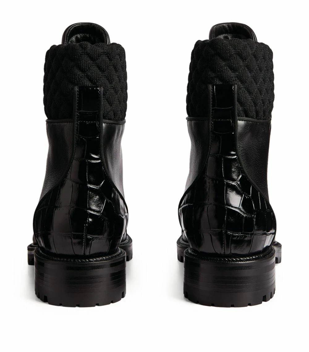 Christian Louboutin Mayr Leather Ankle Boots BK01 3 Christian Louboutin Mayr Leather Ankle Boots BK01 - Image 3